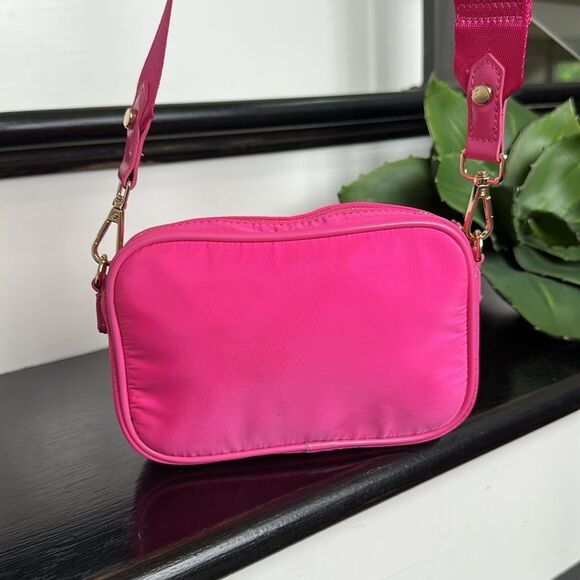 Louenhide Cali Nylon Crossbody shoulder handbag purse like new pink - Picture 5 of 12